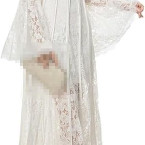 Vintage Summer Women Maxi Dress Striped Slim Fit Travel Suspender Dress Elegant Casual Hollow Lace Beach Outing Skirt