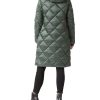 Women Long Heavy Puffer Coat Diamond Quilted Thermal Thicken Winter Parka Windproof Jacket with Hood