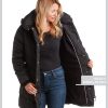 Women's Insulated Quilted Puffer Parka Winter Coat with Hood (S-XL)