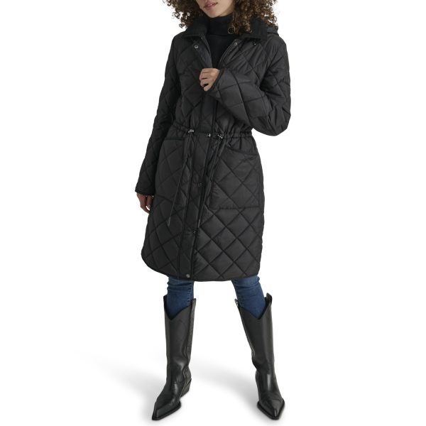 Women's Corduroy Collar Long Quilt