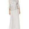 Women's BOAD Neck Asymetrical Beaded Dress