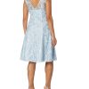 Women's Embroidered Midi Cocktail Dress