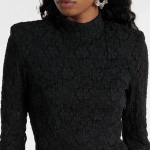 Women's Backless Party Dress - Crisscross Lace-Up Long Sleeve Bodycon Midi Dress