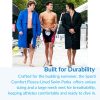 Unisex Swim Parka with Comfort Plush Fleece Lining, Multi Pocket Zipper - Water Resistant Swim Coats for Women & Men