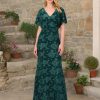Women's Burnout Velvet Gown