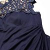 Women's Long Cap Sleeve Side Ruched Gown (Petite and Regular Sizes)