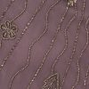 Women's Bead Flutter Sleeve Long Dress